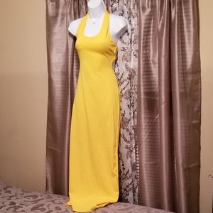 Yellow maxi dress nwot